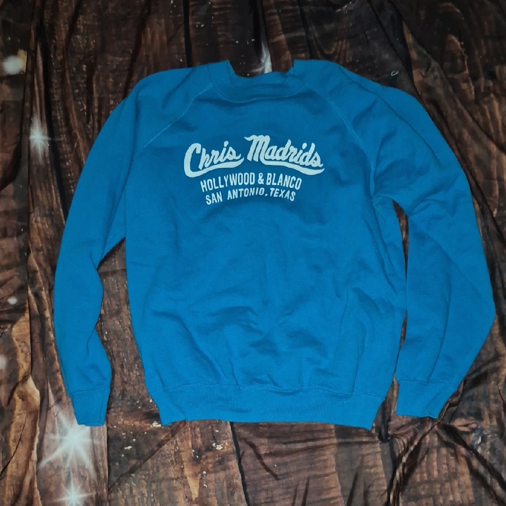 Hanes Men's Crewneck Sweater in Vibrant Blue